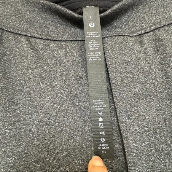 Lululemon Discipline Pant Heathered Black